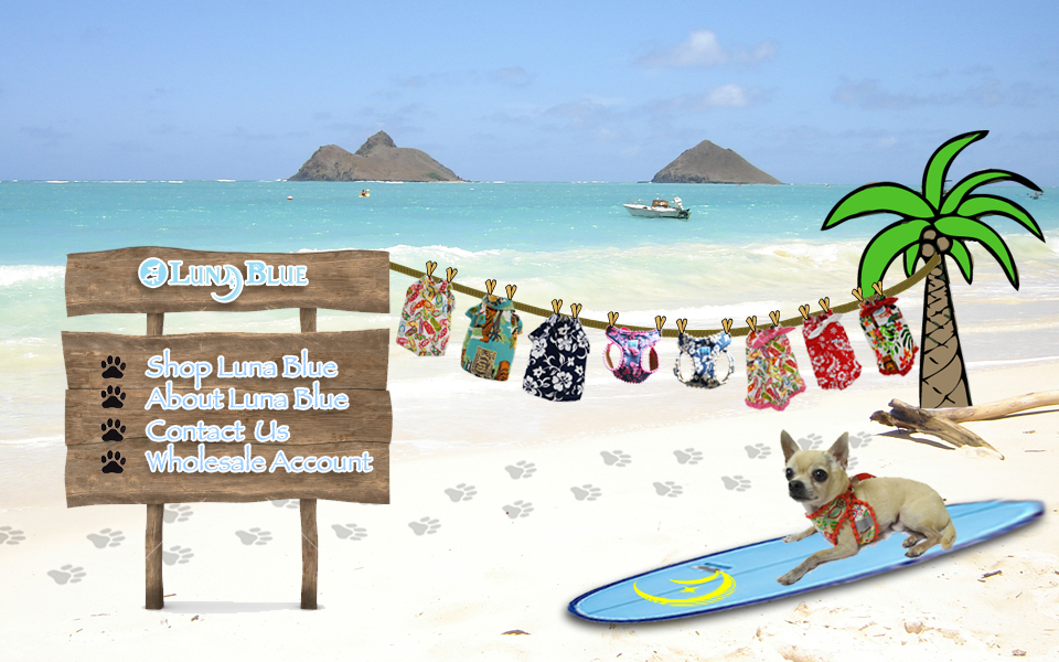 Luna Blue Hawaii Dog Products